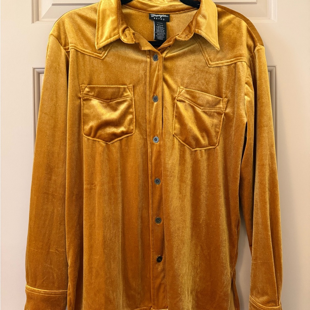 Golden Velvet Wrangler Button-Up Shirt